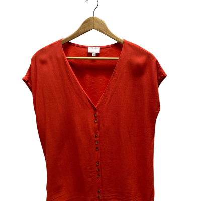 Witchery Womens  Size S Orange Sleeveless Top