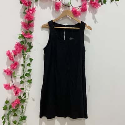 Sportsgirl Womens Sleeveless Dress Size 12 Black  