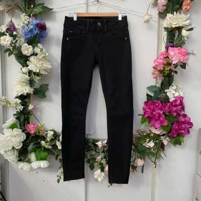 G-Star Raw Womens  Size 28 Skinny Leg Pants Black  