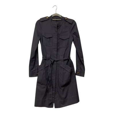 Marc Jacobs Womens Utilitarian Knee Length coat Dress Size 6 Grey 