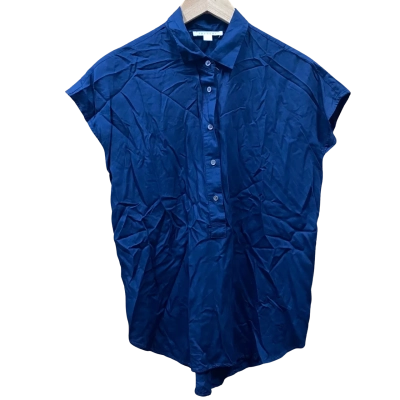 Trenery Navy Blue Batwing Sleeve Shirt Size XS 