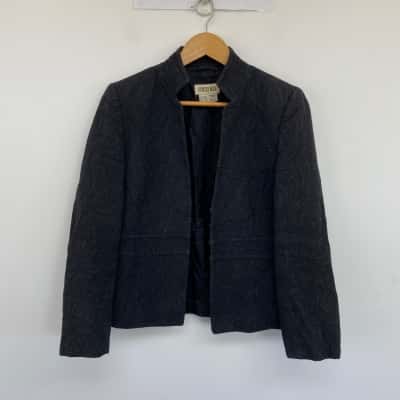 Country Road Black Textured Blazer  Size 8 