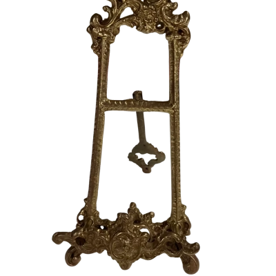 Vintage decorative Ornate Solid Brass Picture Stand Easel