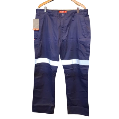 Hard Yakka Mens  Size 40 Reflective Pants Navy Blue 