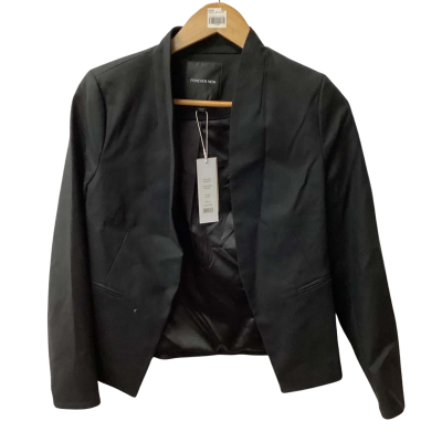 Forever New Womens  Size 8 Open Jacket Black  (b)