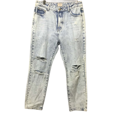 Sohl Women's  Size 11 Light Stonewash Distressed Jeans 
