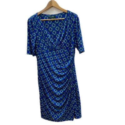 Ralph Lauren Womens Dress  Size 14 Blue / Green / White 