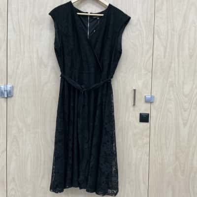 Liz Jordan Womens  Size 14 Black  Formal Dress
