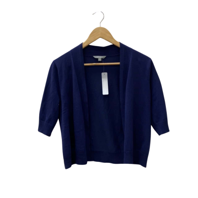 Suzannegrae Womens  Size S Cardigan Navy Blue 