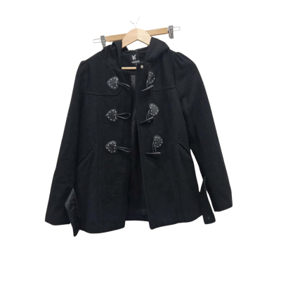 Dangerfield Size 6 Winter Coat Black  