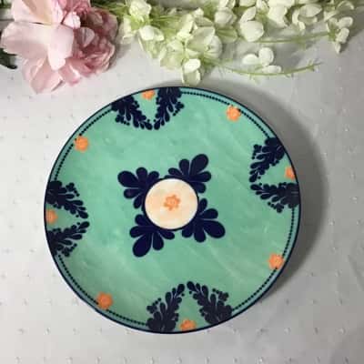 Maxwell & Williams Teal “Majolica” Porcelain Dinner Plate