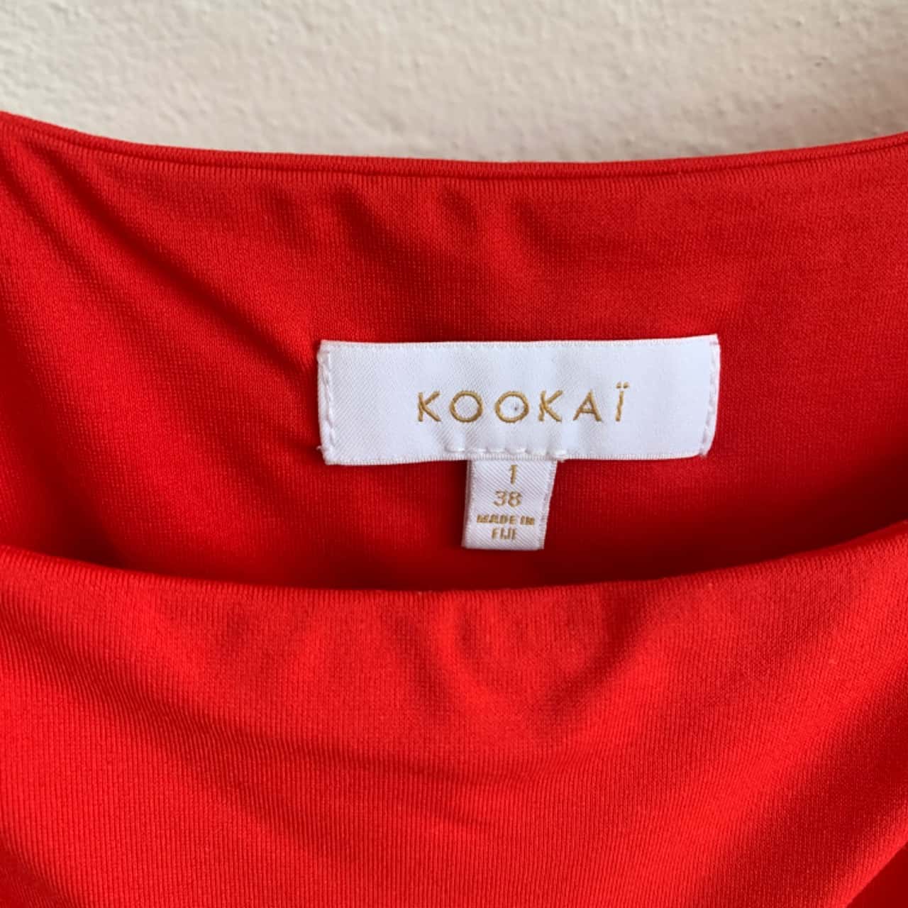 Kookai Size 1 Red Singlet