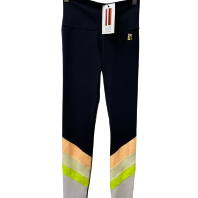 P.E Nation Women's Size S Leggings Black  / Green / Orange / White / Yellow 