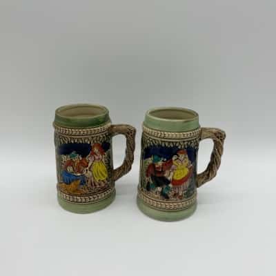 Vintage German Porcelain Stein Mugs [B#14]