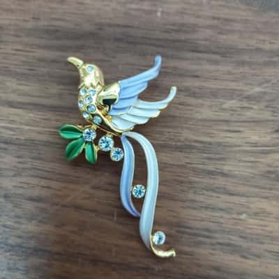 Blue Bird Brooch