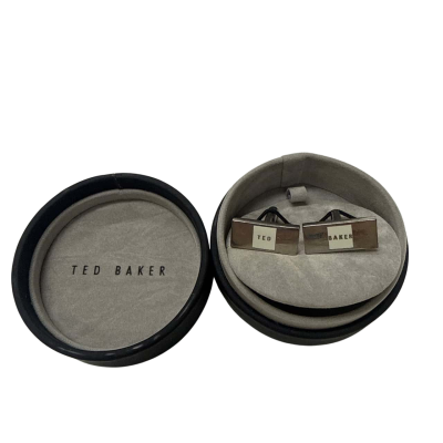Ted Baker Mens cuff links  Silver colour 