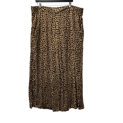  Always Alice Womens  BNWT Size 24 Wide Leg Pants Animal print 