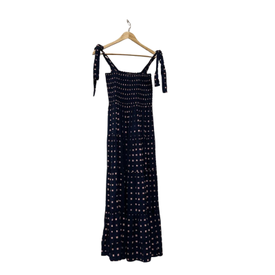 Mister Zimi Womens  Size 10 Casual Dress Navy Blue / Pink  