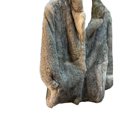 Stephen Dattner Womens  Size 14 Fur Coat Grey