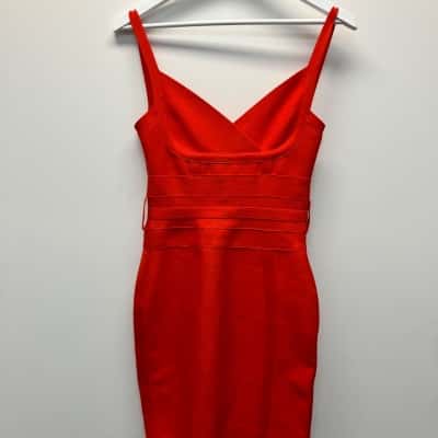  Bella Barnett Womens Size M Casual Dress Red 