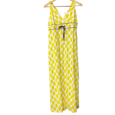 BNWT Boom Shankar Womens Size 10 White/Yellow Pattern Dress