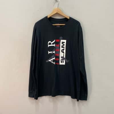 Nike Air Jordan Long Sleeve Top Mens  Size XL Black  