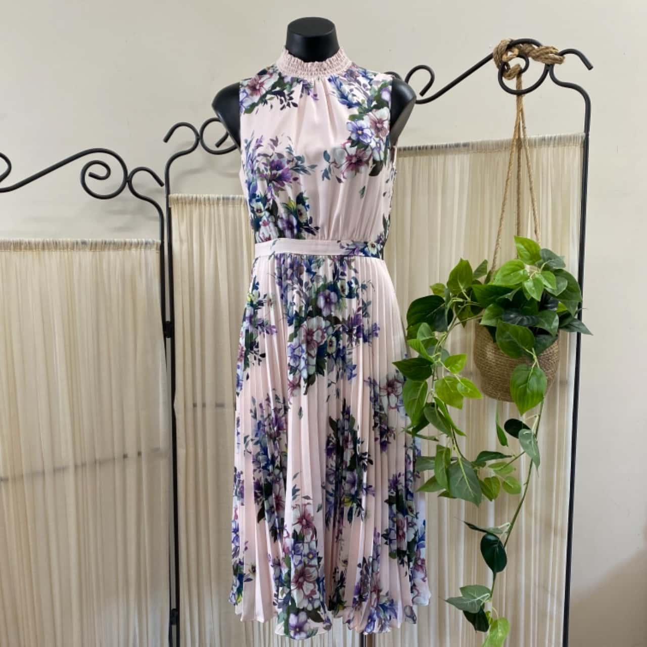 ALFANI Women's Sleeveless Full-Length Dress Pink Size 8