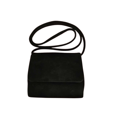  Womens Black Suede Werner Evening Bag