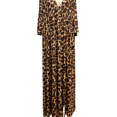 Luckswan Womens Size XXL Cheetah Print Maternity Dress