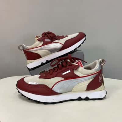 Coca-Cola Puma Mens  Size 7 Maroon / Off White / Silver 