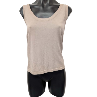 Caroline Sills Beige Bamboo Singlet