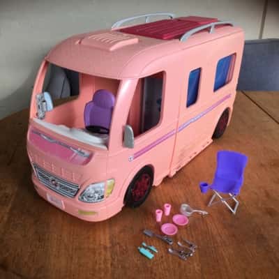 Barbie Dream Camper and Accessories as pictured