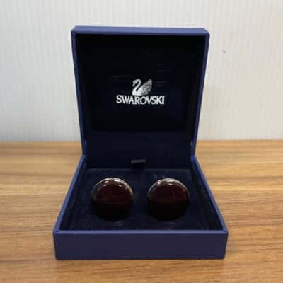 Swarovski Crystal & Burgundy Cufflinks