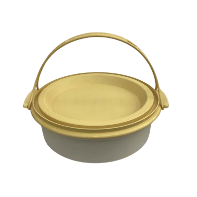 Vintage Tupperware Yellow Cake Carrier 