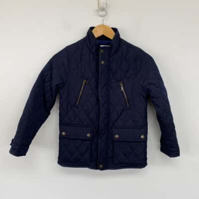 Zara Kids Navy Blue Quilted Jacket  Size 9