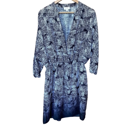 Witchery Black/White Patterned V-Neck Dress Size 10