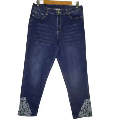 Rockmans Womens  Size 12 Straight Leg Jeans Blue 