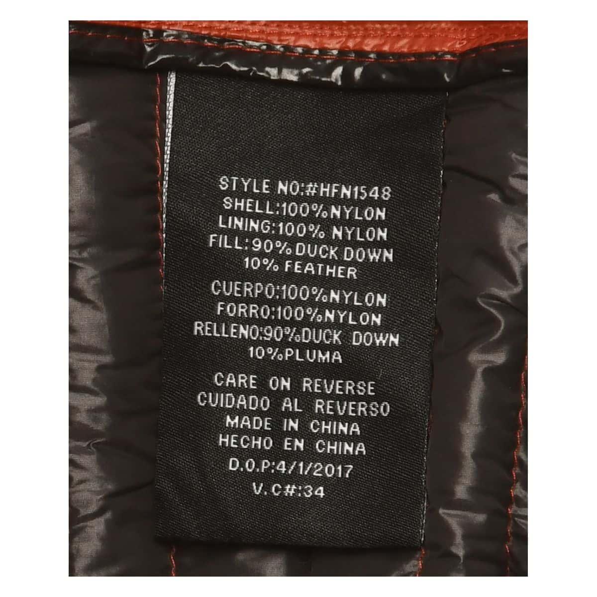Hawke & Co. Men's Size XXL Duck Down and Feather Puffer Jacket Brown (s)