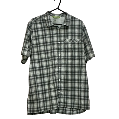 Kathmandu Mens  Size XXL Button~Up Shirt Grey / White 