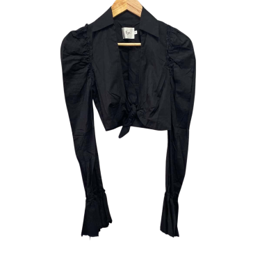 AJE Womens  Size 6 Cropped Jacket Black  