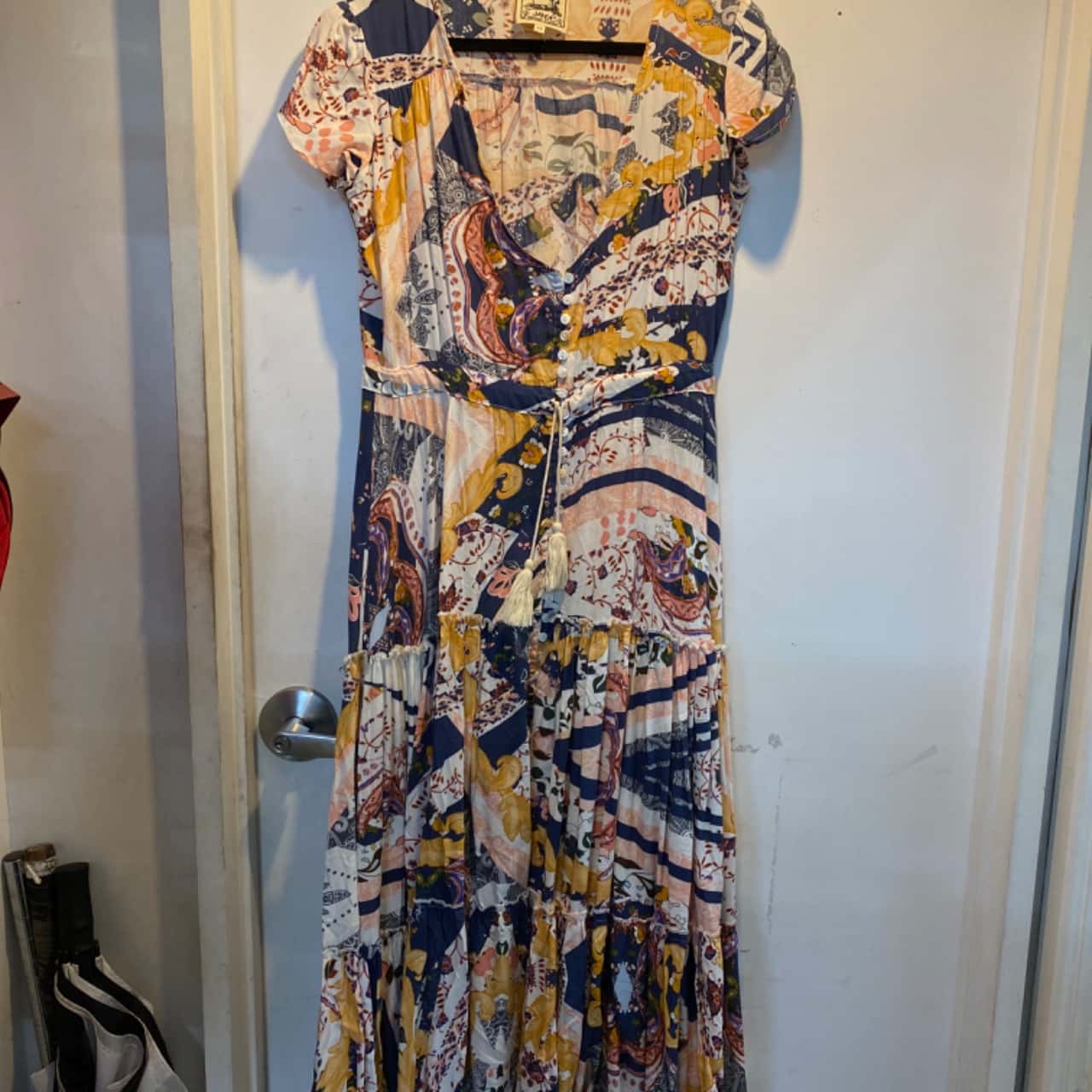 Jaase Womens Size XS Maxi Dress Multicoloured (s)