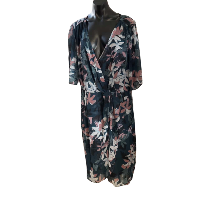 City Chic Womens  Size L Cocktail Dress Floral 