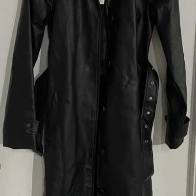 Cotton On Mens Size XS Leather Trench