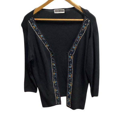 Andre John Beaded Cardigan L (g)