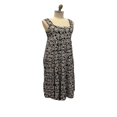 Mister Zimi Womens  Size 10 Maxi Dress Black  / Floral / White 