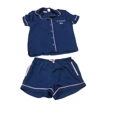 Kids Peter Alexander Navy Blue Pajamas Size 8