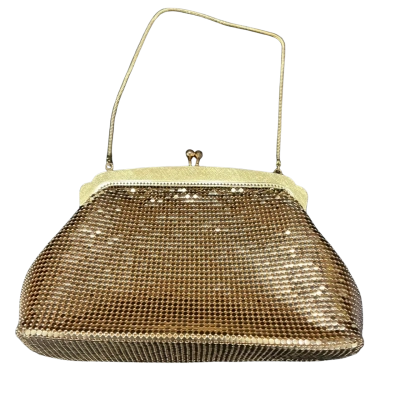 Vintage Oroton Womens Evening Bag Gold 