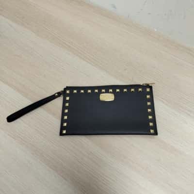 Michael Kors Womens Black Clutch VGUC 