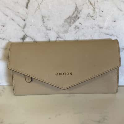 Oroton Womens Wallet Beige 