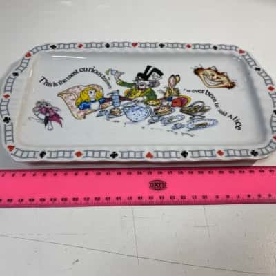 Alice in Wonderland Rectangular Cookie Tray Cardew Design Designed in England